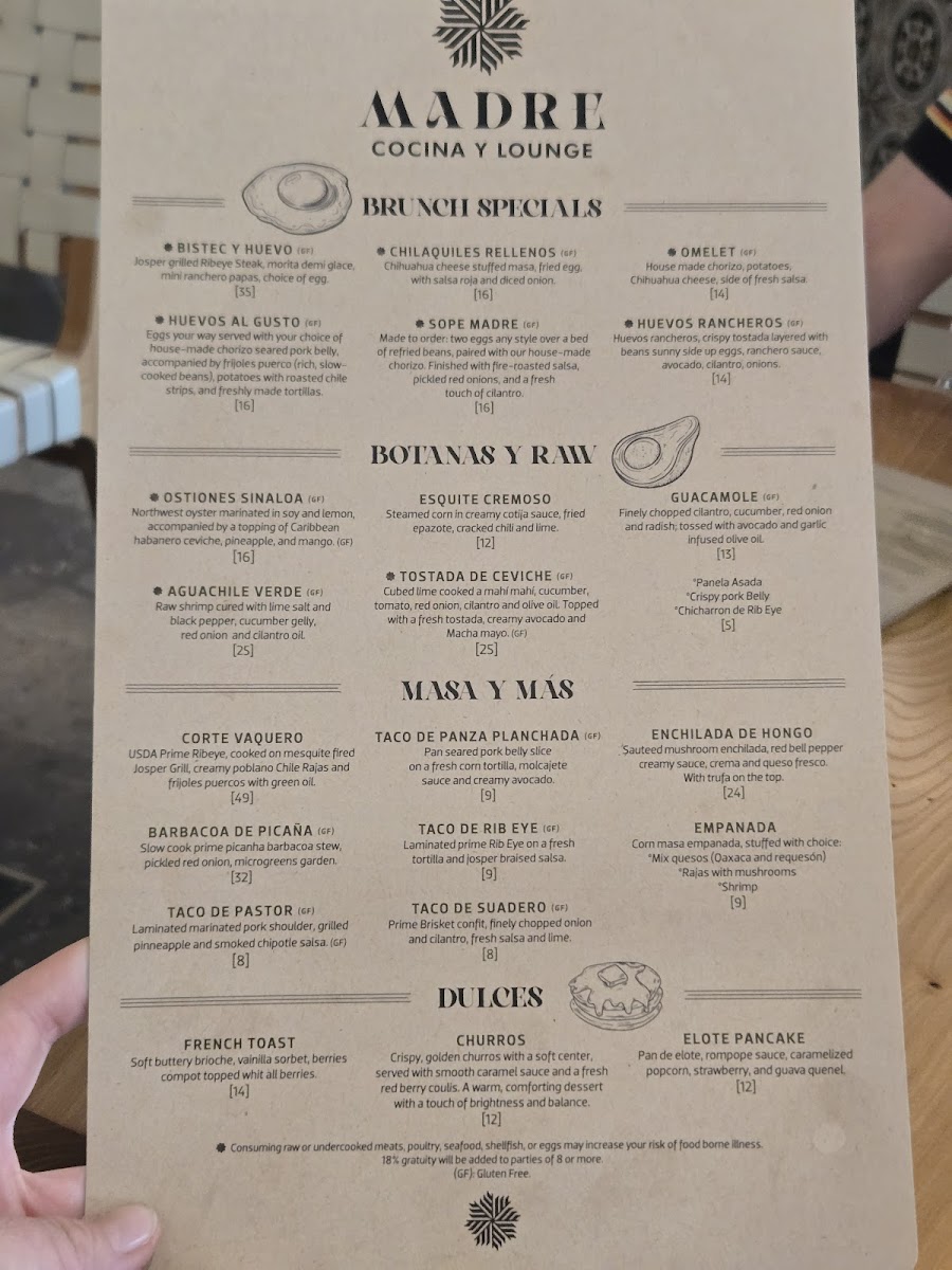 Madre Cocina Y Lounge Menu-1